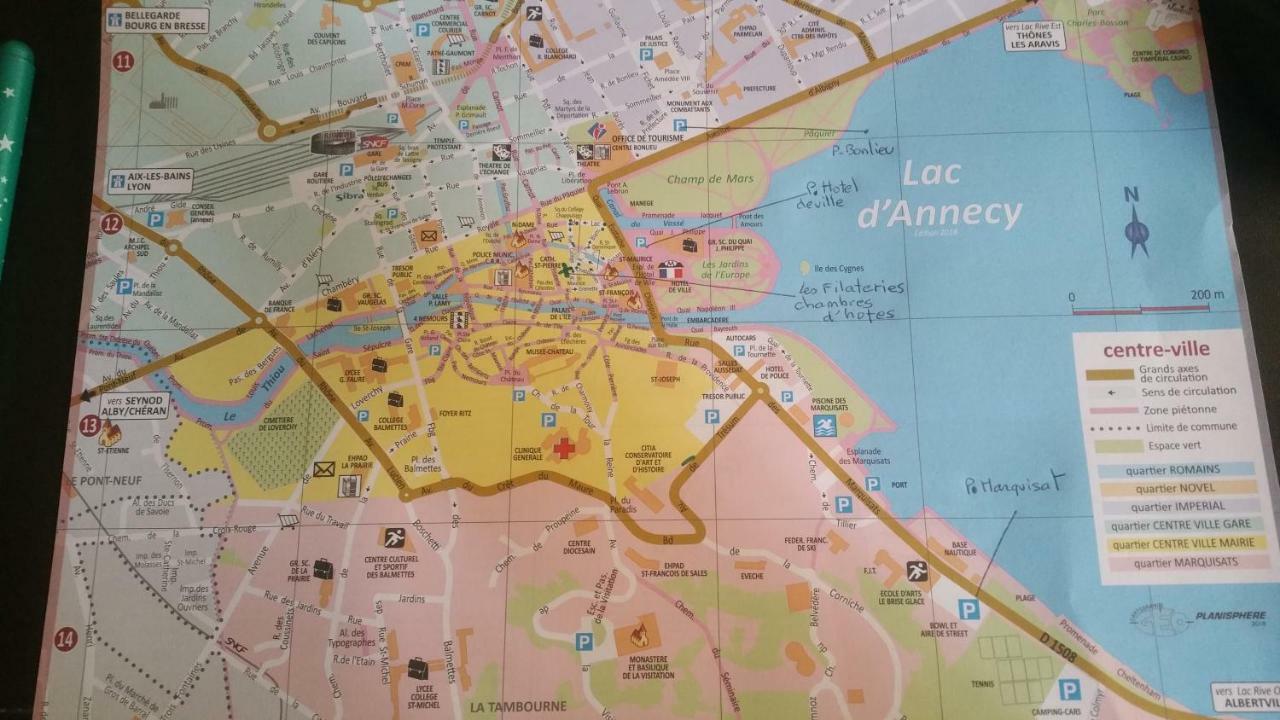 Les Filateries Chambre Lin Annecy Ngoại thất bức ảnh